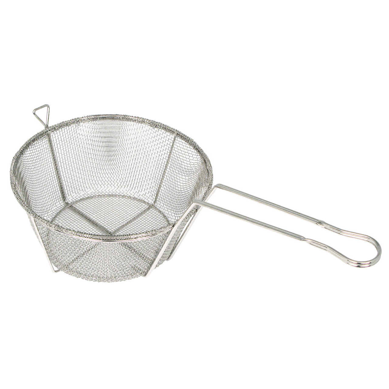 Fry Basket 10.5X6 IN Metal Wire Nickel Plated Round 1/Each