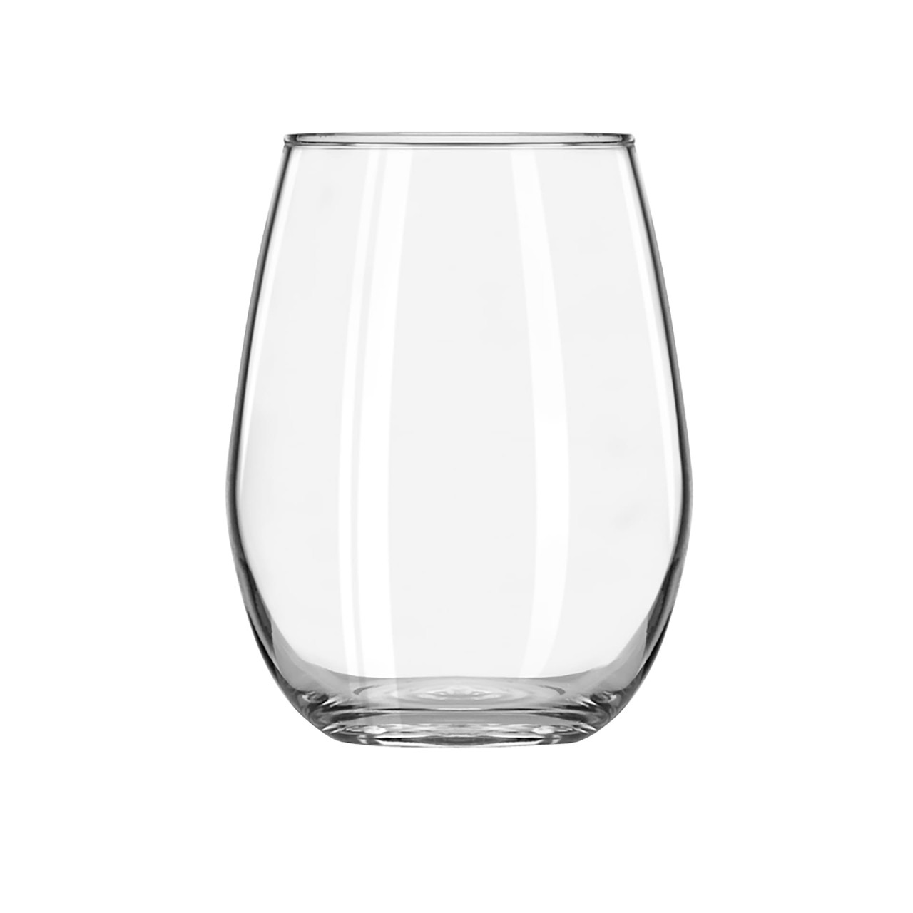 Wine Glass 9 FLOZ Glass Clear Stemless 12/Case