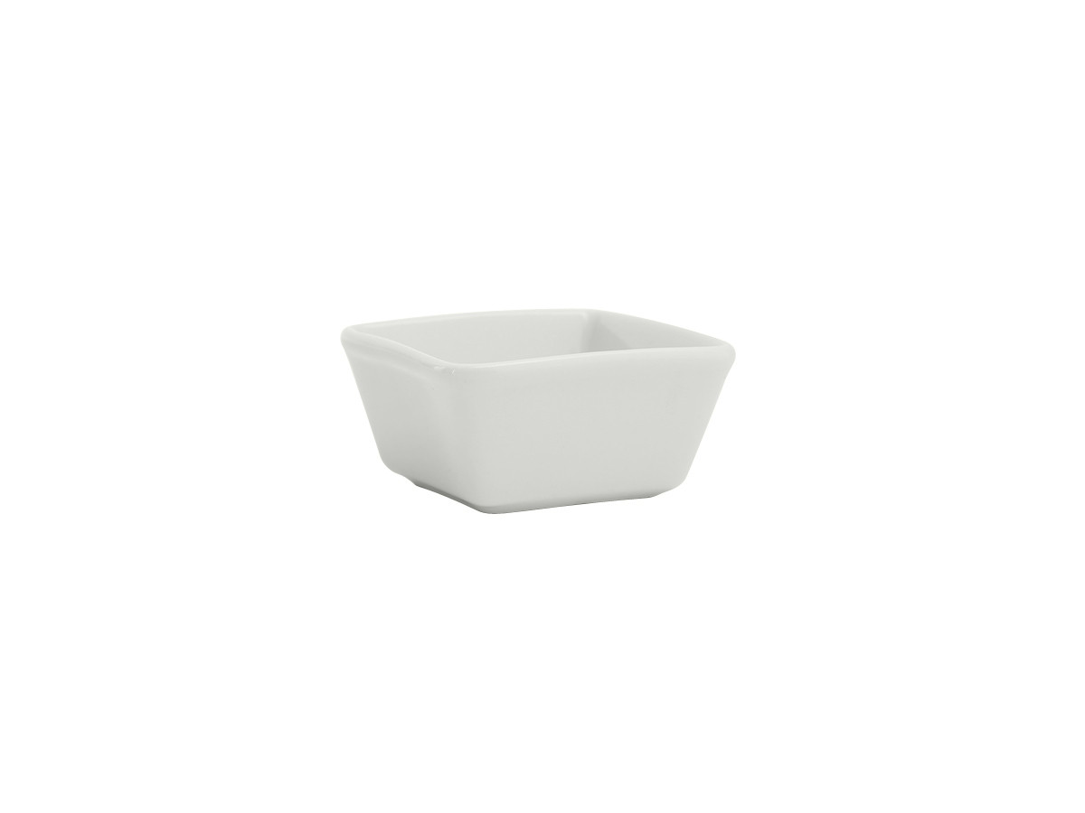 Santorini Ramekin 3X3 IN 3 OZ China Porcelain White Square Smooth Fully Vitrified 24/Case