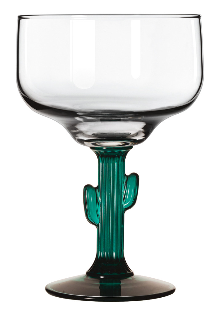 Beverage Glass 16 FLOZ Glass Clear Cactus Stem 12/Case