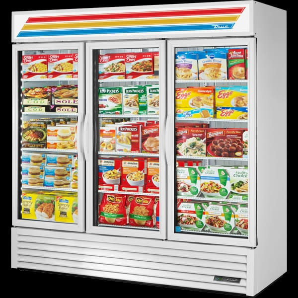 Freezer Merchandiser 3-Section Glass Hinged Door 1/Each