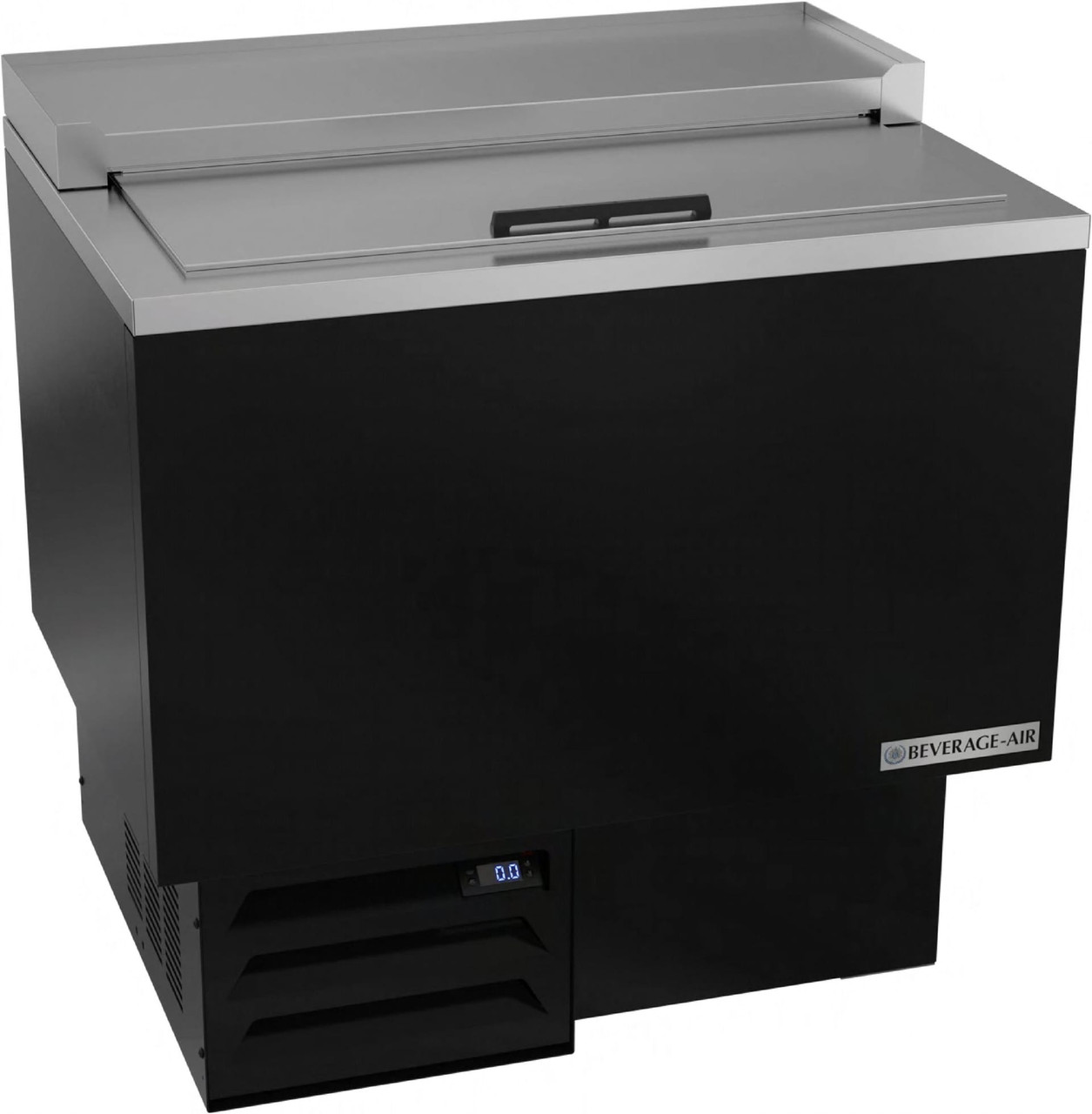 Glass Froster 34 IN Galvanized Steel Black Top Load 1/Each