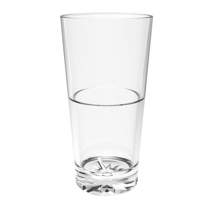 Tumbler 14 FLOZ PC Clear Starburst Stackable Dishwasher Safe 12/Case