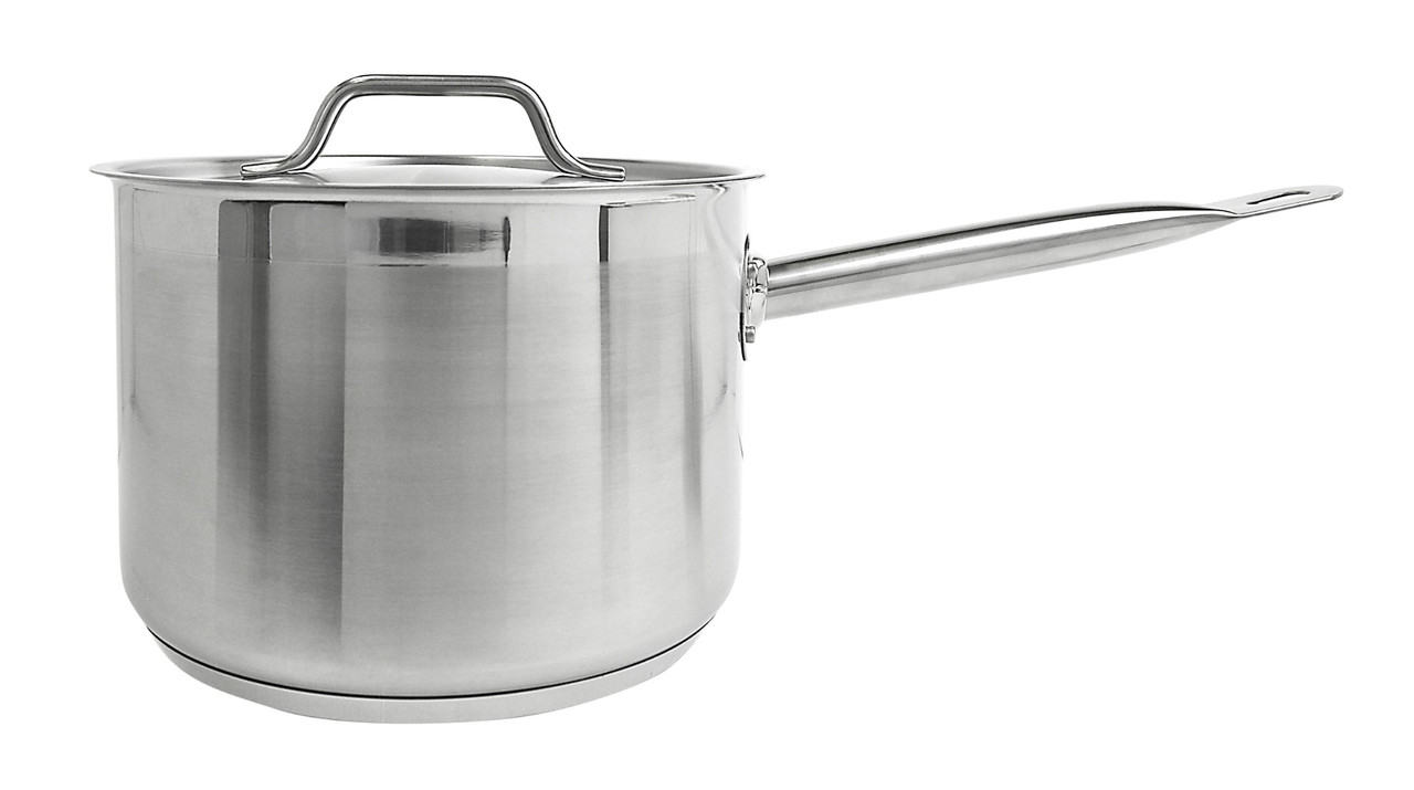 Sauce Pan 15.75X8.43X6.77 IN 4.5 QT Stainless Steel With Lid Dishwasher Safe Oven Safe 1/Each