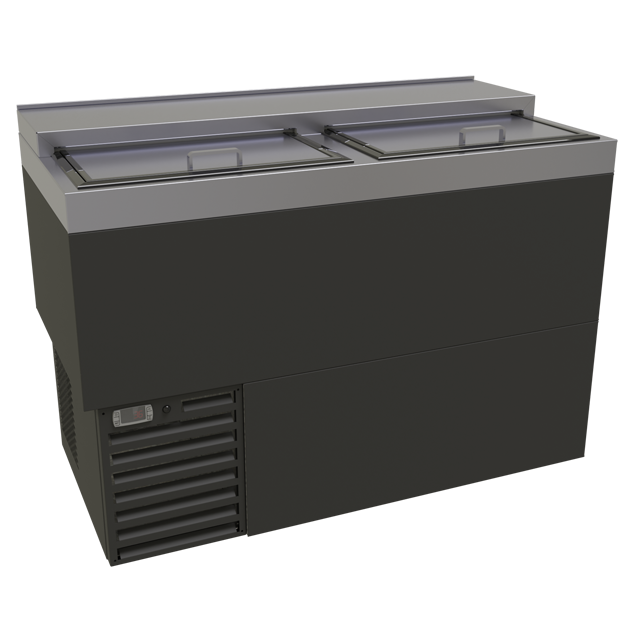 Glass Froster 48X24X34 IN Stainless Steel Two Shelves and Bottom Rack 1/Each