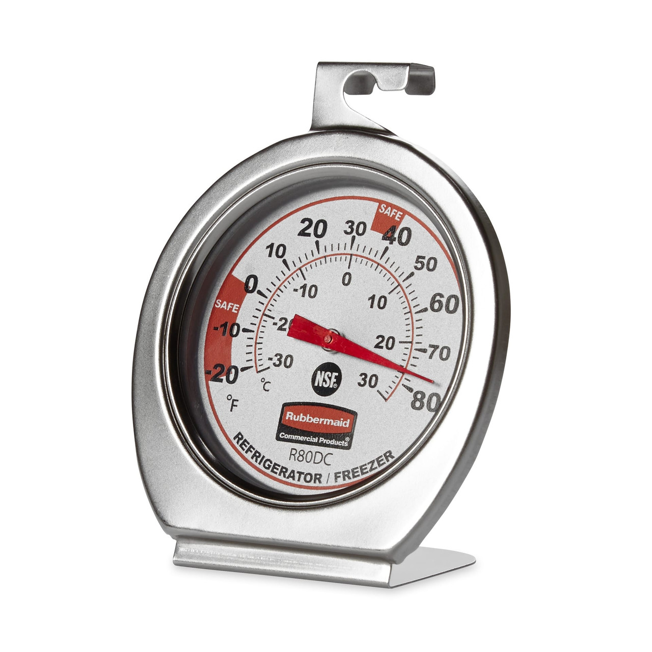 Refrigerator/Freezer Thermometer Plastic Metal -20F to 80F 1/Each
