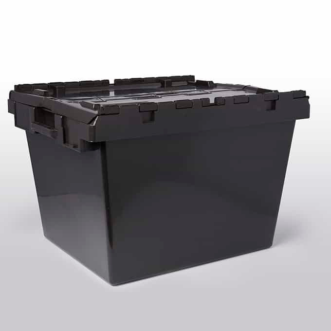 Storage Crate 27X22.75X18.13 IN PE Black For Chafer Stackable 1/Each