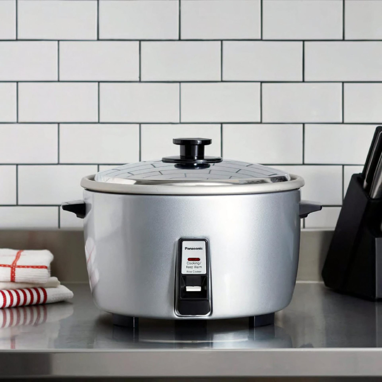 Rice Cooker Silver Commercial 23 Cup Uncooked Capacity 120V 60 HZ 1/Each