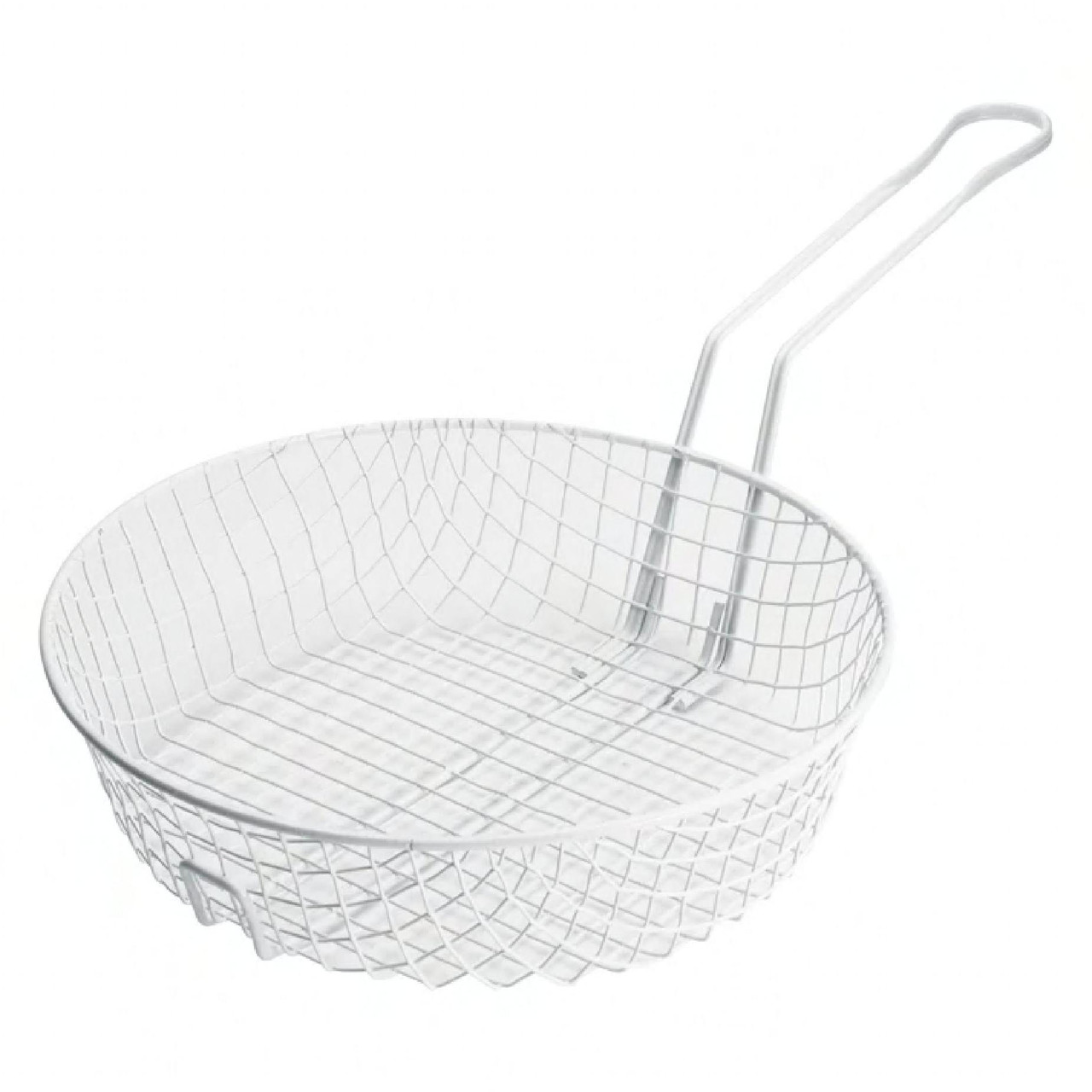 Breading Basket 12 IN Metal Wire Epoxy-Coated White Coarse 1/Each
