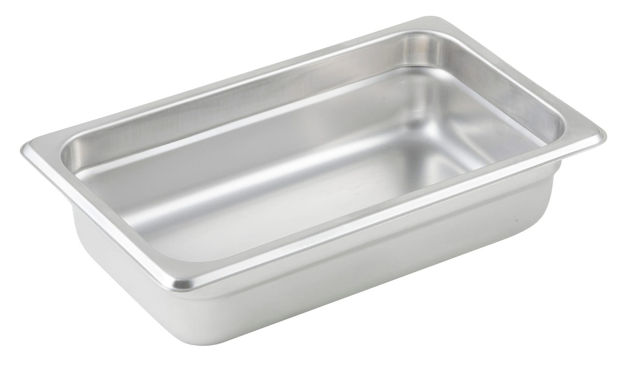 Steam Table Pan 1/4 Size 2.5 IN 18/8 Stainless Steel 1/Each