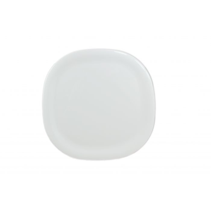 Passion Plate 14X14 IN Melamine White Square Dishwasher Safe 6/Pack