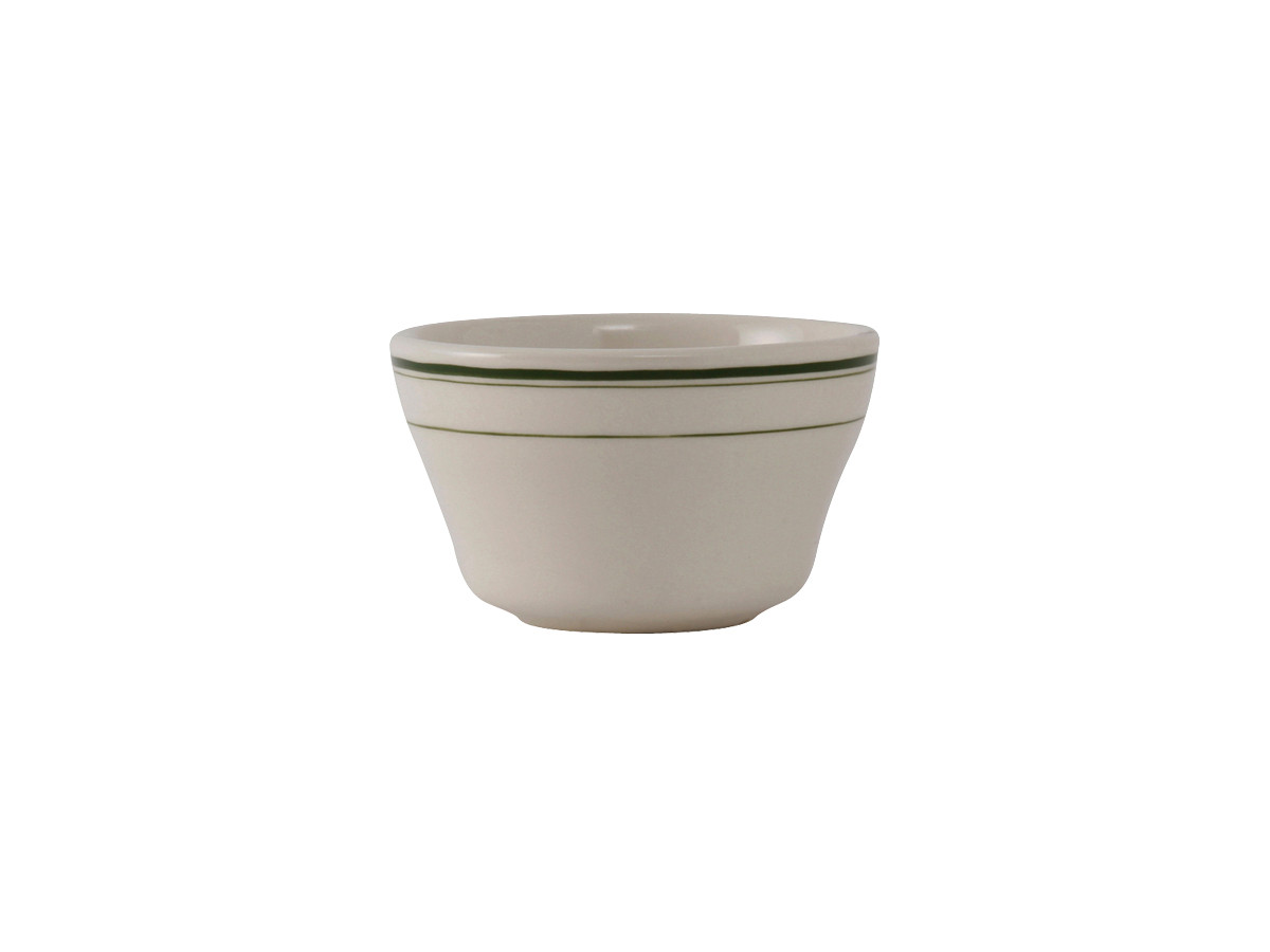 Green Bay Bouillon Cup 4 IN 8 OZ China Eggshell Green Round Banded Fully Vitrified 36/Case
