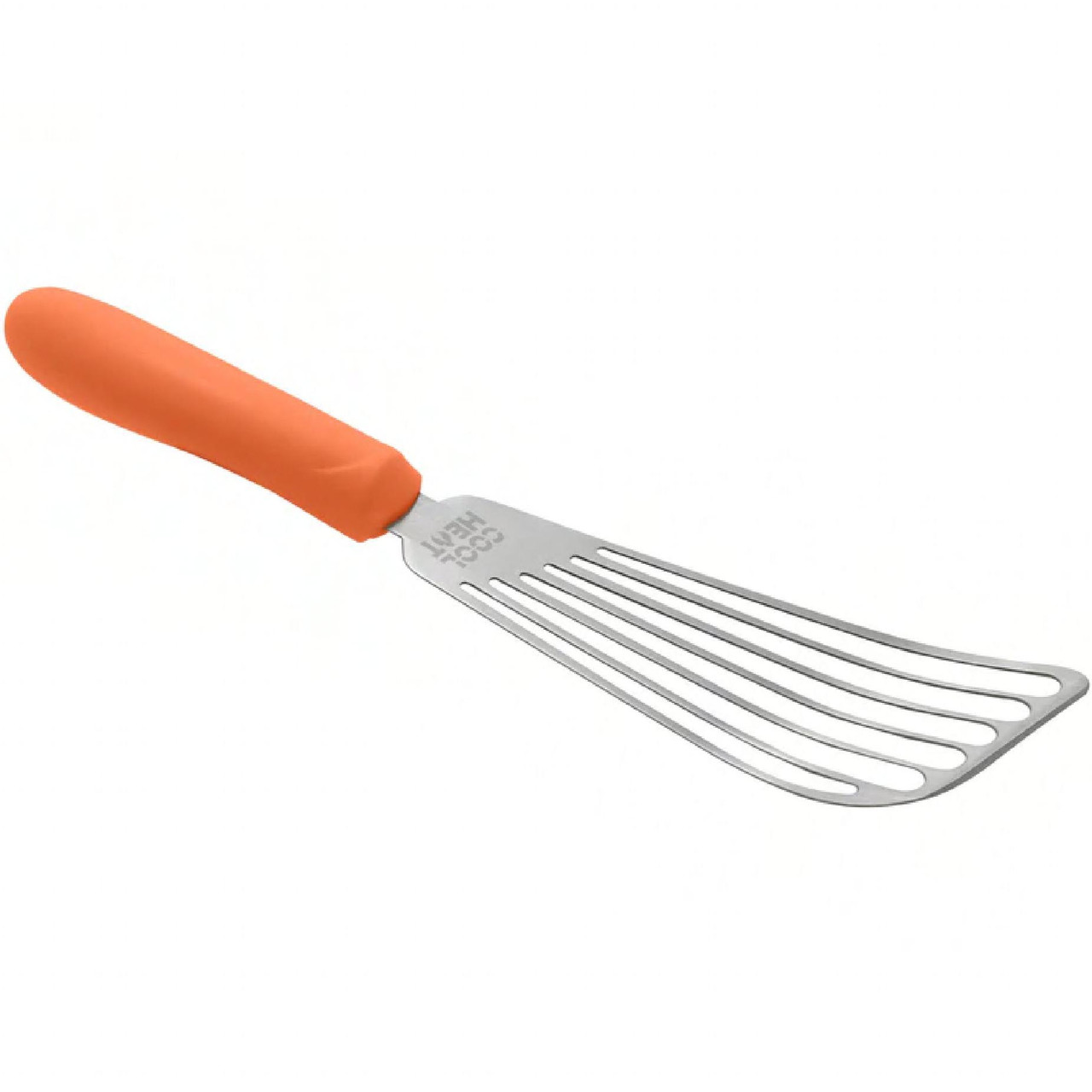 Fish Spatula Stainless Steel Ergonomic Handle Satin Dishwasher Safe 1/Each