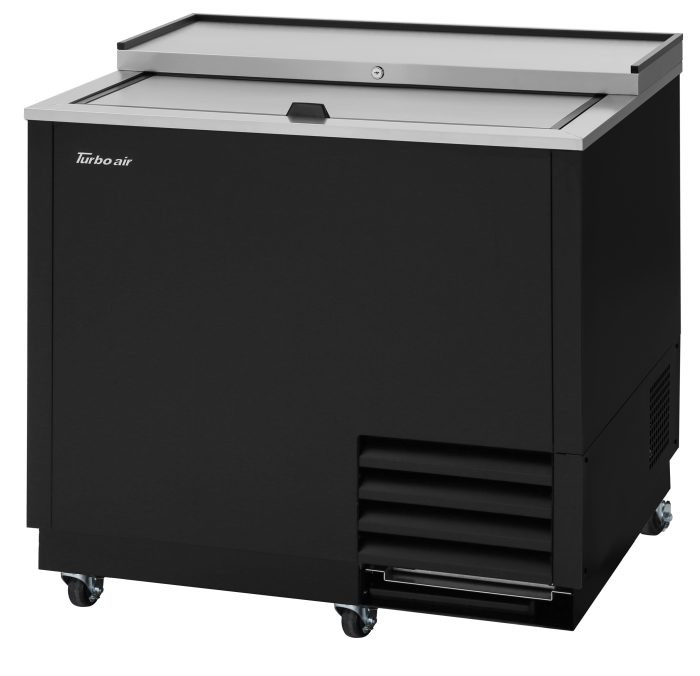 Glass Froster 36.75 IN 9.31 Cubic Foot Glass Black Stainless Steel Interior Black Exterior 1/Each