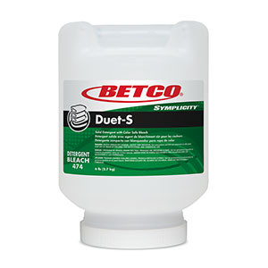 Symplicity™ Duet-S Unscented Laundry Detergent Laundry Bleach 6 LB Solid Color Safe 2/Case
