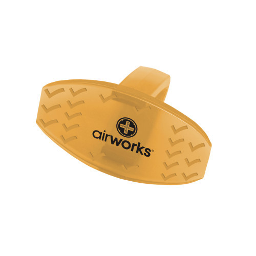 AirWorks® Toilet Bowl Air Freshener Clip Citrus Grove Light Orange EVA 12/Box