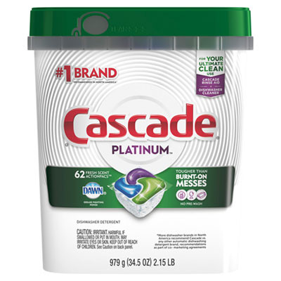 Cascade® ActionPacs Fresh Scent Dishmachine Detergent 34.5 FLOZ Pod 59 Count/Bag 3 Bags/Case