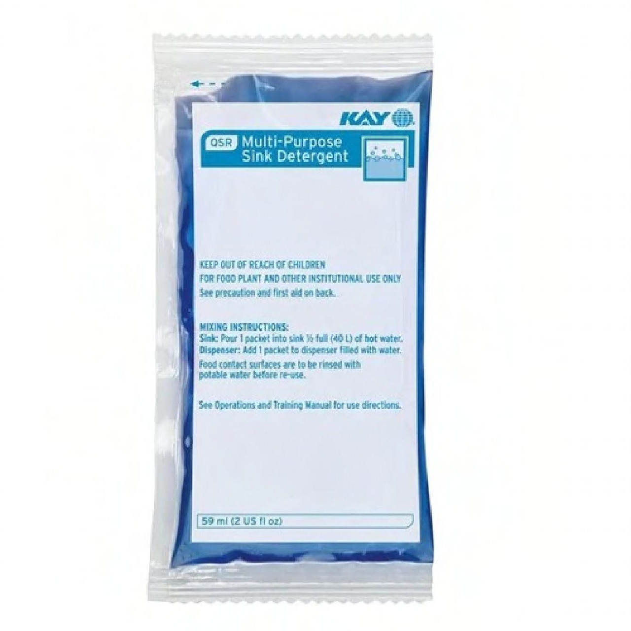 Kay® QSR Sink Detergent 1.5 FLOZ Multi-Purpose 168/Case