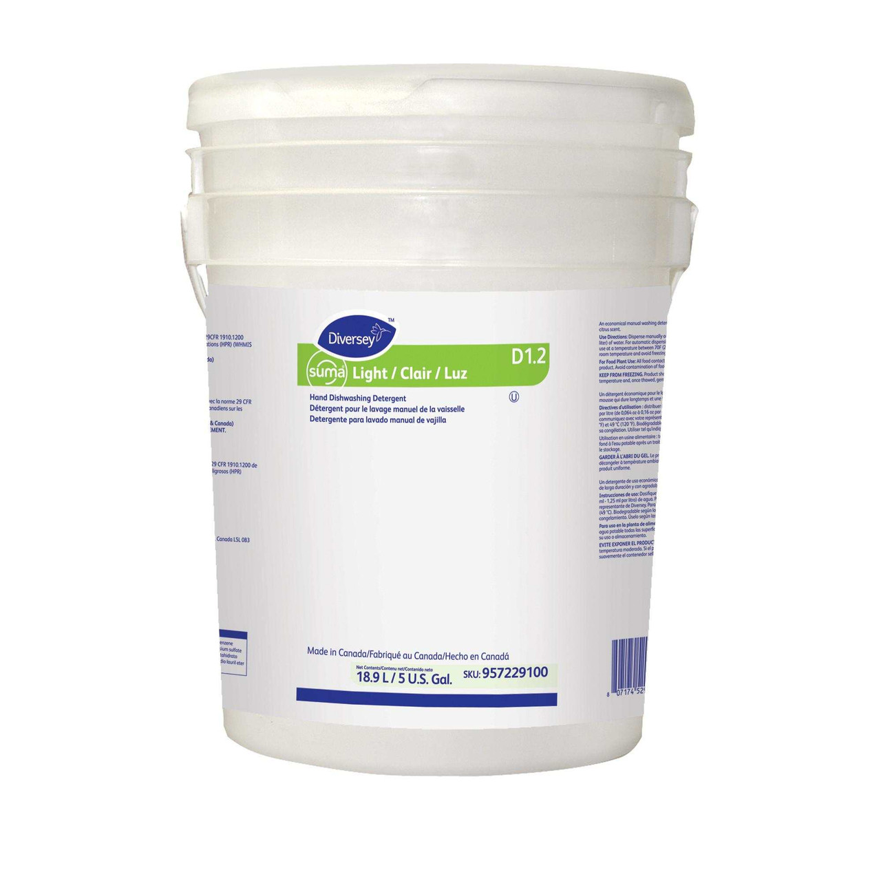 Suma® Citrus Scent Dish Detergent 5 GAL Liquid Kosher 1/Pail