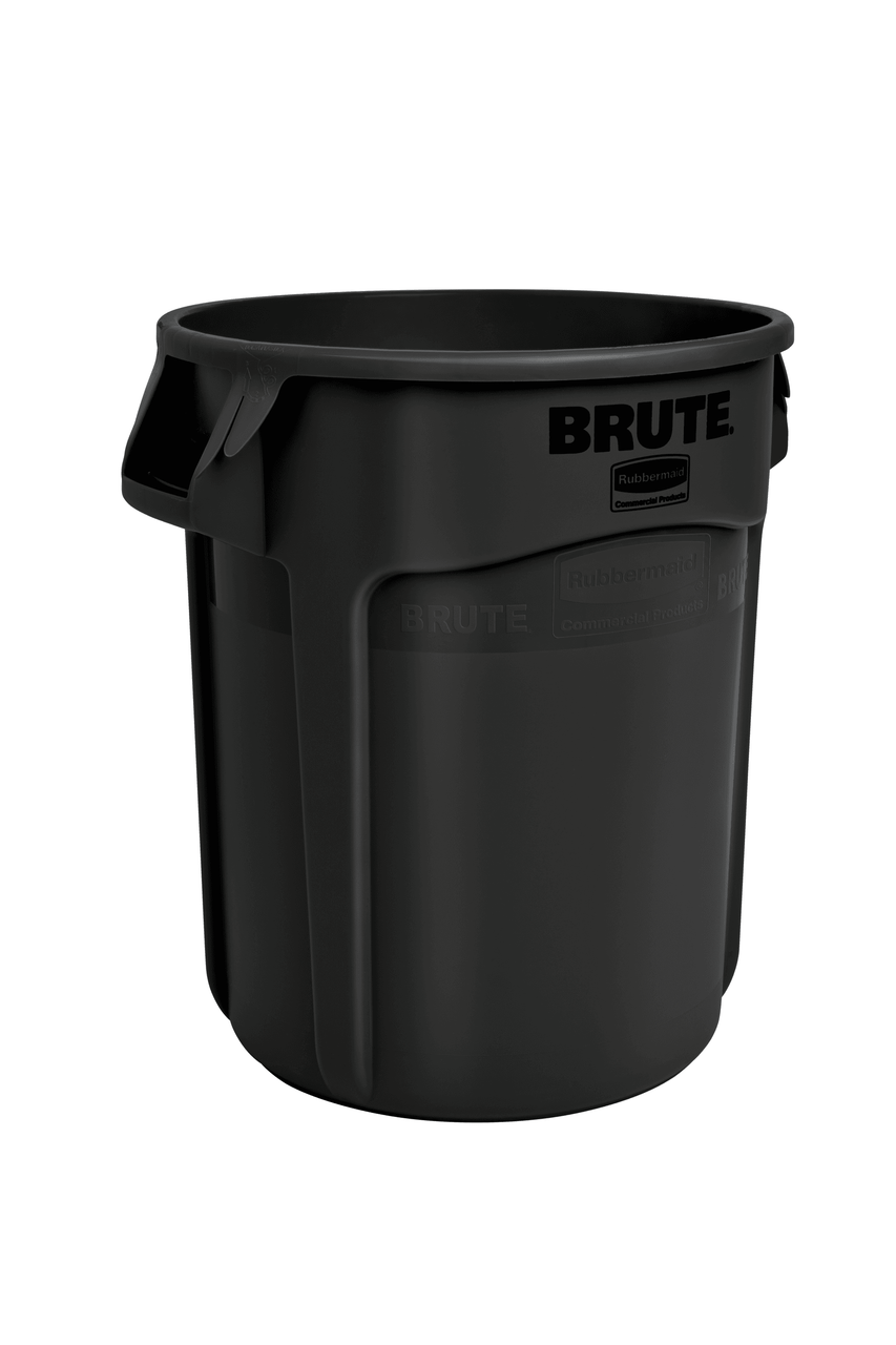 Brute® Trash Can 22.34X19.38X22.88 IN 20 GAL Black Resin Vented Without Lid 1/Each