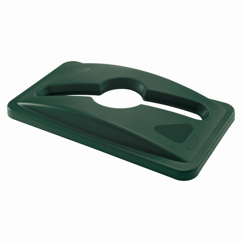 Slim Jim® Lid Green Resin Single Stream 1/Each