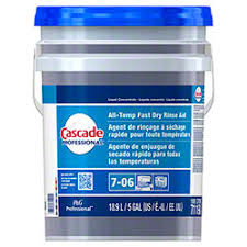 Cascade® Rinse Aid 5 GAL Fast Dry All Temperature 1/Pail