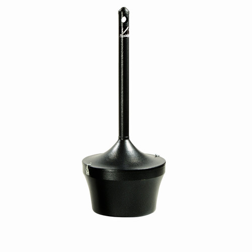 Aladdin Smoker's Station® Smoking Receptacle 15.8X15.8X37.75 IN Charcoal Metal 1/Each