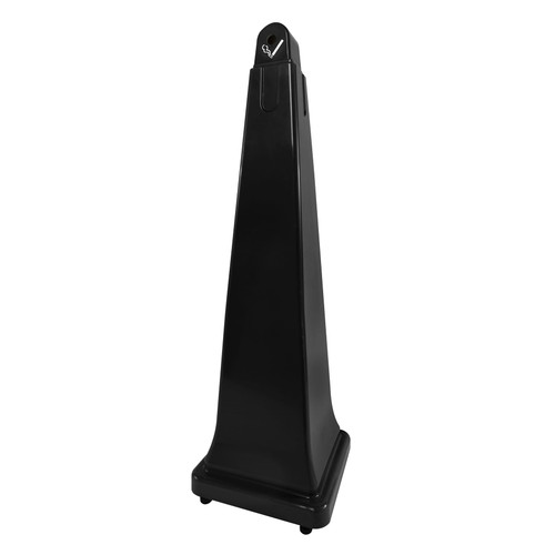 GroundsKeeper® Smoking Receptacle 12.25X12.25X39.4 IN Black Resin Metal 1/Each