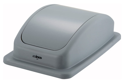 Lid 20.5X11.75X6.375 IN 23 GAL Gray Plastic 1/Each