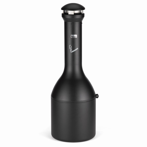 Infinity™ Smoking Receptacle 13.1X39.25 IN Black Metal 1/Each