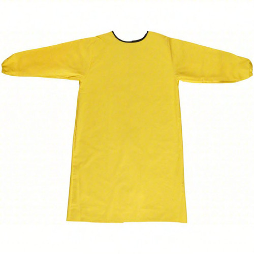 Condor Apron Medium (MED) 46.5 IN Yellow 11MIL PVC Backing Tie 1/Each