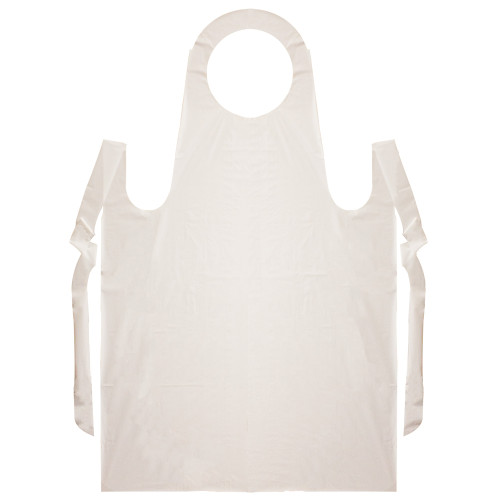 NeatGards® Apron 28X46 IN White Embossed LDPE 100/Case