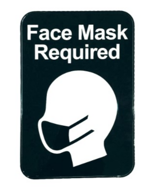 Mask 9X6 IN Black 1/Each