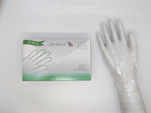 Gloves Large (LG) Plastic Disposable 100 Count/Box 10 Box/Case 1000 Count/Case