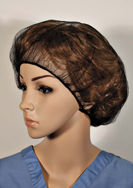 Koronet Hairnet 28 IN Black Polyester Honeycomb 1000/Case