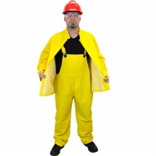Rain Jacket, Hood & Overalls Large (LG) Yellow 1/Each