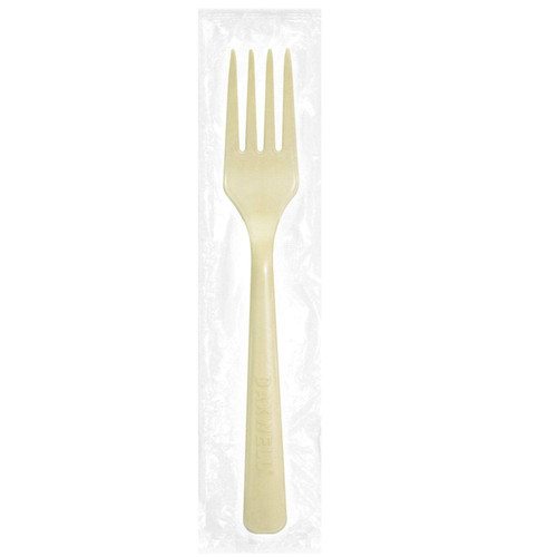 Fork CPLA Natural Medium Heavy Individually Wrapped 1000/Case