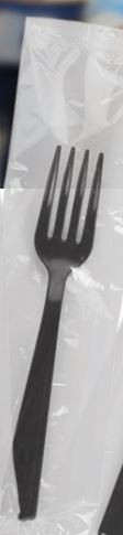 WNA Fork PP Black Individually Wrapped 500/Case