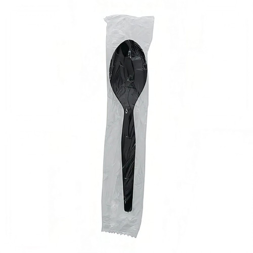 Teaspoon PP Black Medium Weight Individually Wrapped 1000/Case