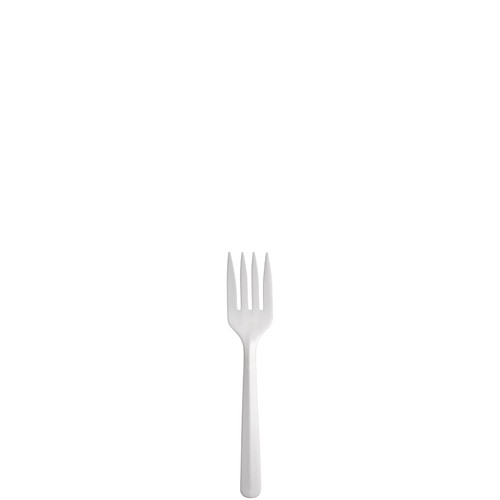 Dart® Bonus® Fork 4.96X0.68 IN PP White Light Weight Microwave Safe 1000/Case