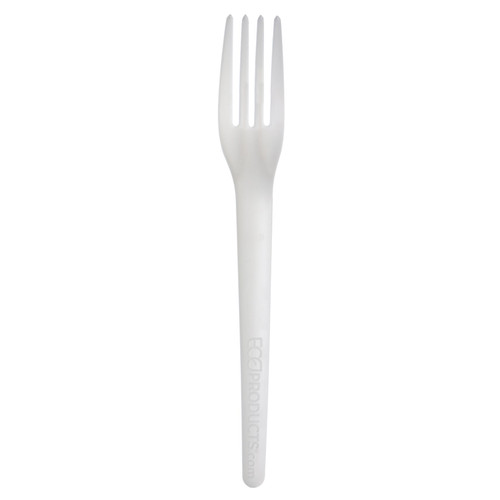 Plantware® Fork 7 IN PLA White 1000/Case