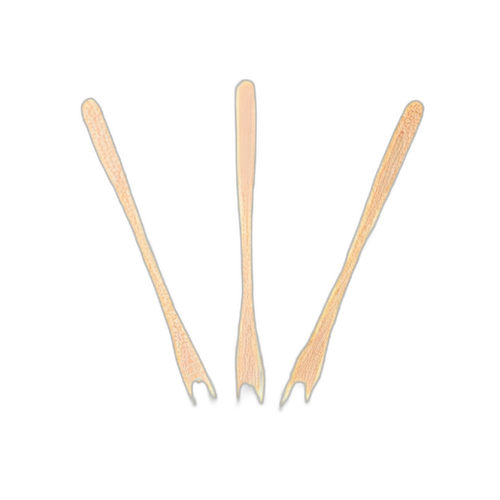 Cocktail Tasting Fork 5.5 IN Wood Kraft 8000/Case