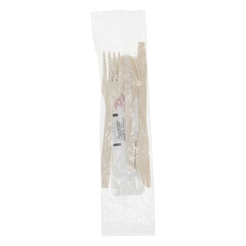 3PC Cutlery Kit PSM Tan With Fork,Knife,Spoon 250/Case