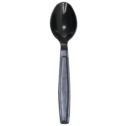 Karat® Teaspoon PS Black Extra Heavy Duty 1000/Case