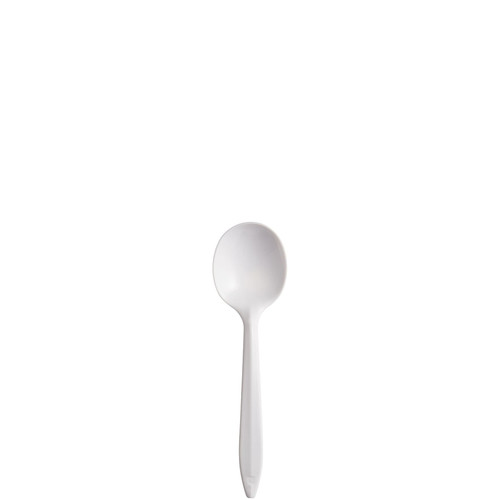 Dart® Style Setter® Soup Spoon 5.6 IN PP White Medium Weight 1000/Case