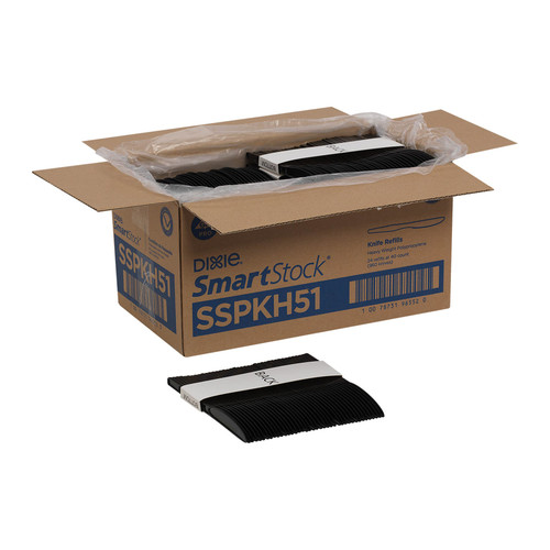 Dixie® Ultra SmartStock® Series-O Knife PP Black Heavyweight Refill 960/Case