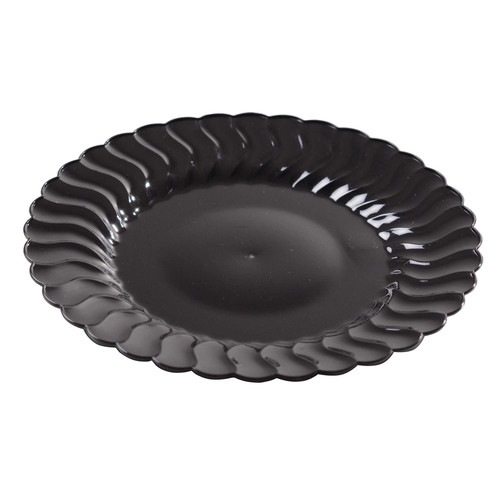 Plate 7.5 IN Plastic Black 180/Case