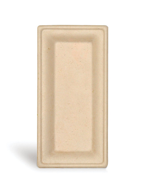 Plate 5X10 IN Plant Fiber Natural Rectangle 500/Case