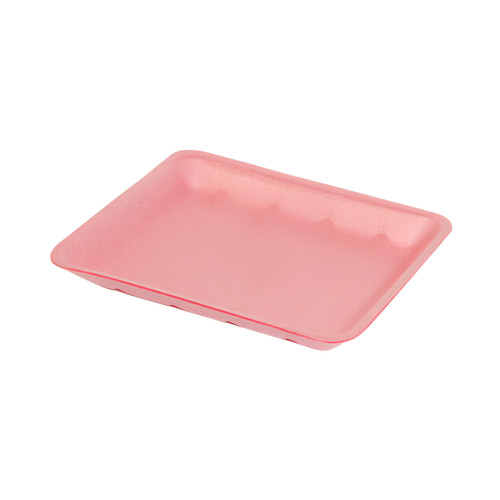 10K Meat Tray 10.75X5.875X2.25 IN Polystyrene Foam Rose Rectangle 250/Case