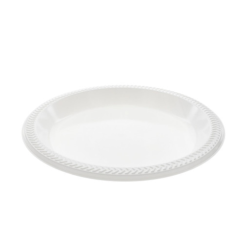Meadoware Impact Plate 10.25X1.125 IN HIPS White Round 500/Case